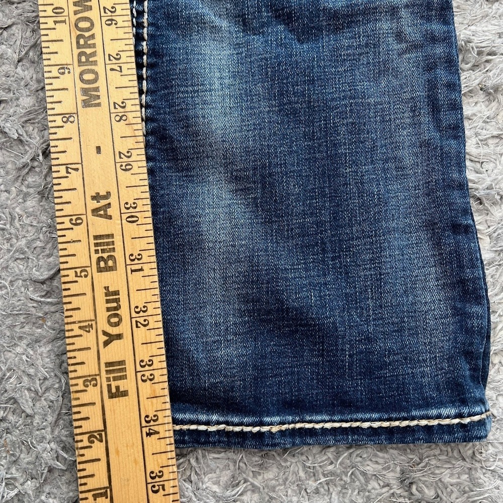 Rock Revival Ferry Bootcut Jeans Womens 26 Blue Mid Rise Embroidered Logo Casual - Picture 10 of 13